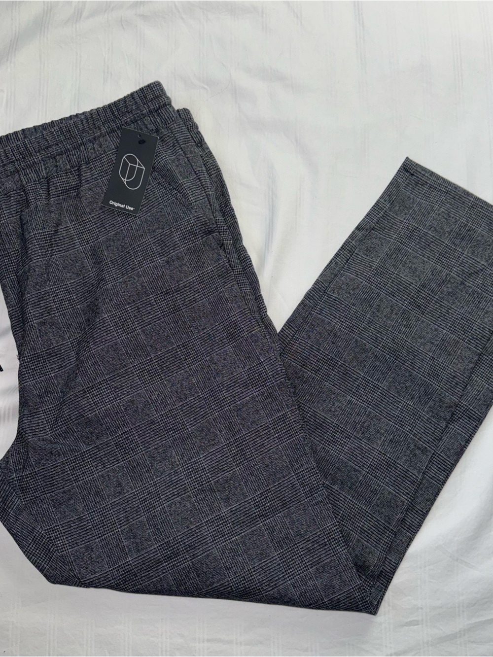 Original Use Gray Glen Plaid Men’s casual Pants